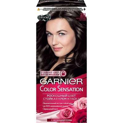 GARNIER Стойкая крем-краска для волос "Color Sensation, Оникс"