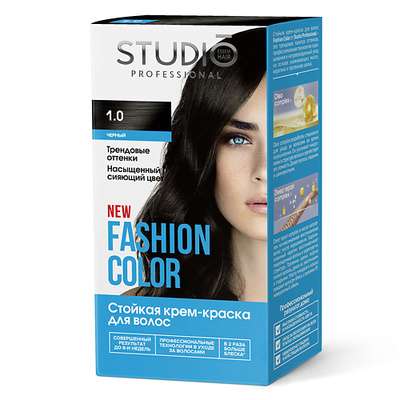 STUDIO PROFESSIONAL Краска для волос 1.0 Чёрный FASHION COLOR