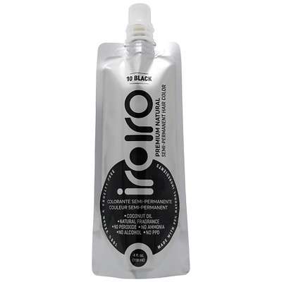 IROIRO Семи-перманентный краситель для волос 10 BLACK Черный