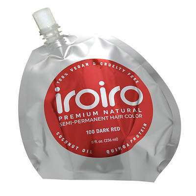 IROIRO Семи-перманентный краситель для волос 100 DARK RED Темно-красный