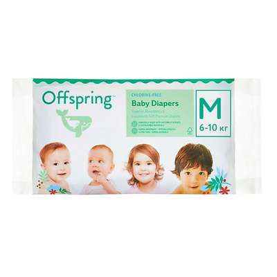 OFFSPRING Подгузники, Travel pack, M 6-10 кг 3