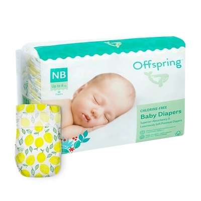 OFFSPRING Подгузники, NB 2-4 кг Лимоны 56