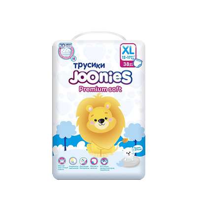 JOONIES Premium Soft Подгузники-трусики 38