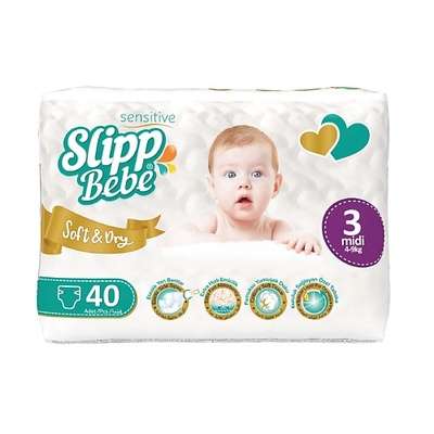 SLIPP BEBE Подгузники для детей TWIN № 3 40