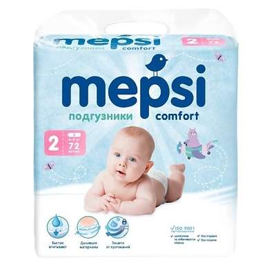 MEPSI Детские подгузники, S (4-9кг) 72