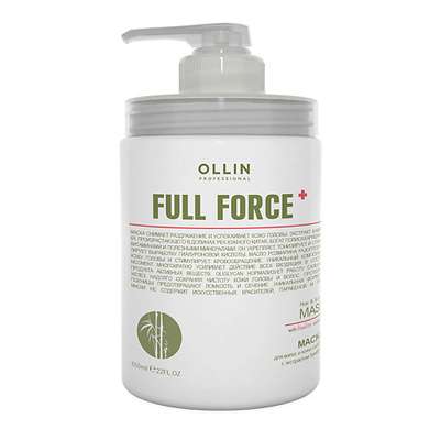 OLLIN PROFESSIONAL Маска для волос и кожи головы с экстрактом бамбука OLLIN FULL FORCE