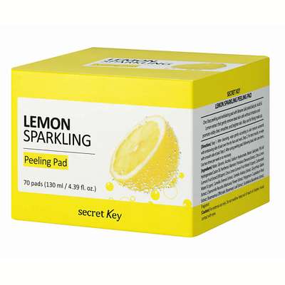 SECRET KEY Пилинг-диски для лица с экстрактом лимона Lemon Sparkling Peeling pad 70