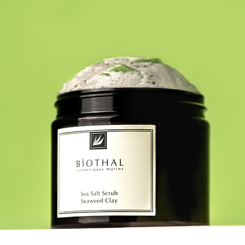 BIOTHAL Скраб соляной для тела Водоросли Глина Sea Salt Scrub Seaweed Clay 380