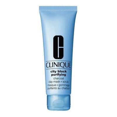 CLINIQUE Маска-скраб для глубокого очищения кожи, City Block Purifying Charcoal Clay Mask + Scrub