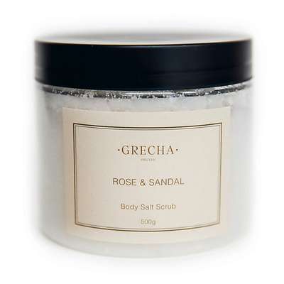 GRECHA ORGANIC Соляной скраб "Rose & Sandal" 500