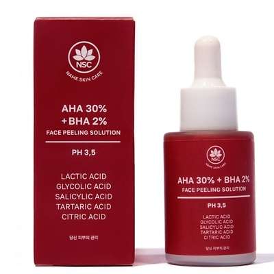 NAME SKIN CARE Пилинг для лица кислотный AHA 30% + BHA 2% Facial Peeling Solution 30