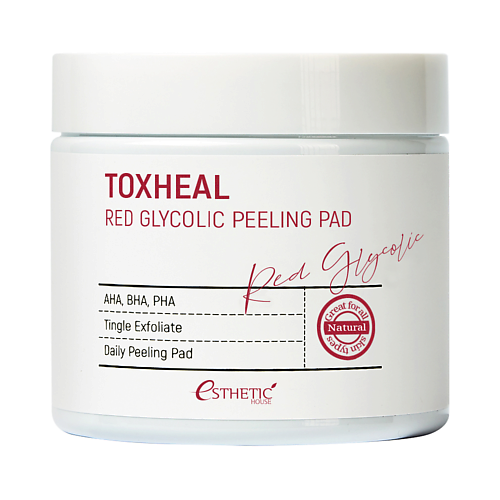 ESTHETIC HOUSE Пилинг-подушечки миндальные Toxheal Red Glyucolic Peeling Pad 100