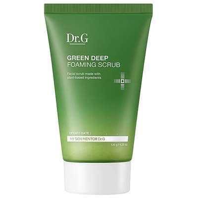 Dr.G Скраб сахарный мультифункциональный очищающий «GREEN DEEP FOAMING SCRUB» 120