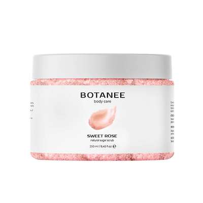 BOTANEE Натуральный сахарный скраб SWEET ROSE 250