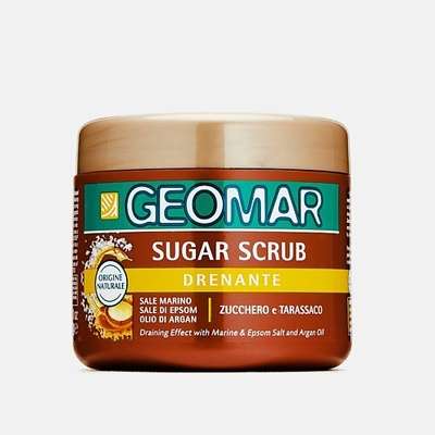 Geomar Дренажный талассо скраб для тела с сахаром 600