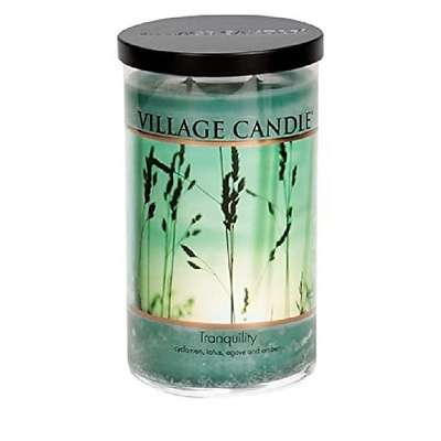 VILLAGE CANDLE Ароматическая свеча "Tranquility", стакан, большая