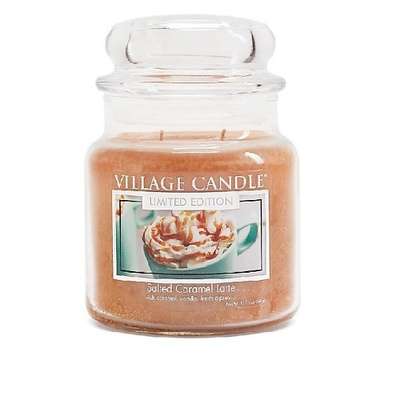 VILLAGE CANDLE Ароматическая свеча "Salted Caramel Latte", средняя