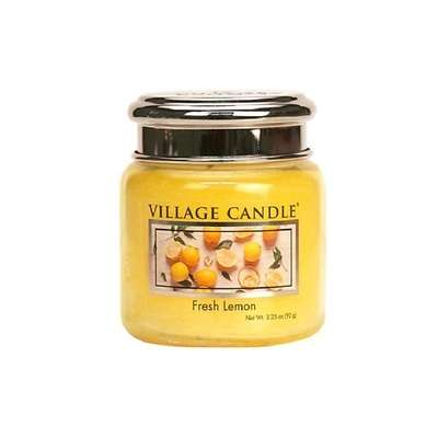 VILLAGE CANDLE Ароматическая свеча "Fresh Lemon", маленькая