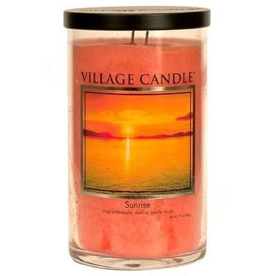 VILLAGE CANDLE Ароматическая свеча "Sunrise", стакан, большая