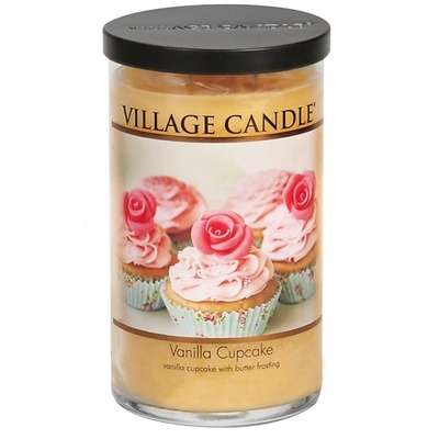 VILLAGE CANDLE Ароматическая свеча "Vanilla Cupcake", стакан, большая