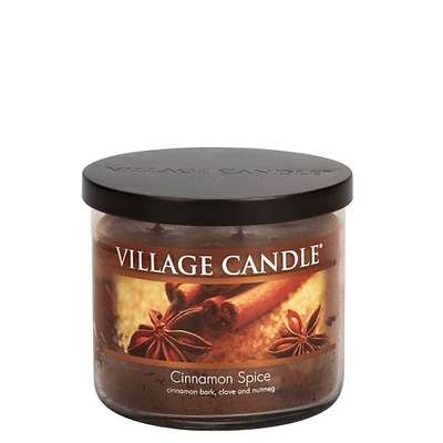 VILLAGE CANDLE Ароматическая свеча "Cinnamon Spice", чаша, средняя