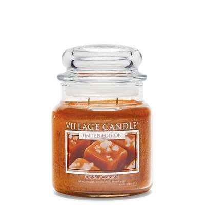 VILLAGE CANDLE Ароматическая свеча "Golden Caramel", средняя