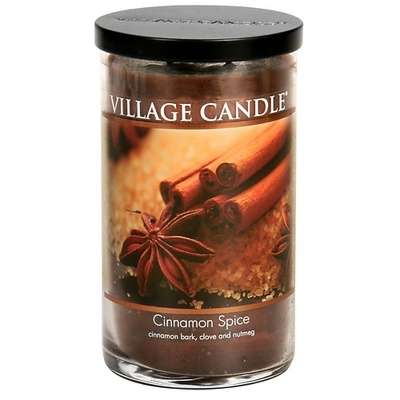 VILLAGE CANDLE Ароматическая свеча "Cinnamon Spice", стакан, большая