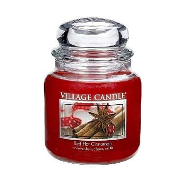 VILLAGE CANDLE Ароматическая свеча "Red Hot Cinnamon", средняя