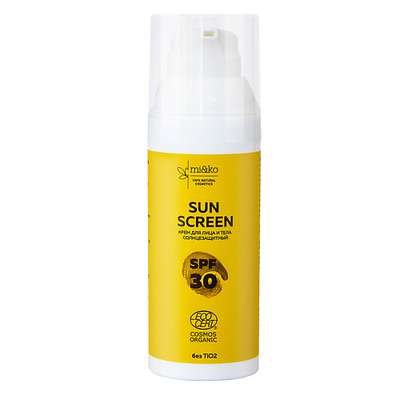 MI&KO Крем для лица и тела солнцезащитный Sun Screen SPF30 50