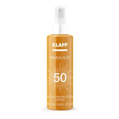 KLAPP Cosmetics Солнцезащитный спрей для тела IMMUN SUN Body Protection Spray SPF50 200