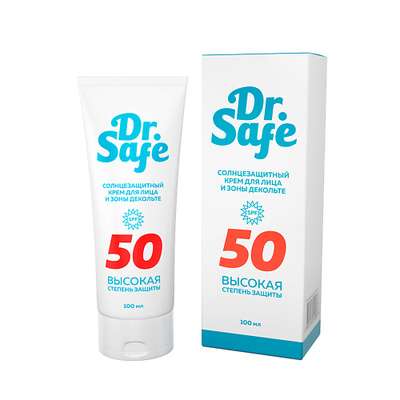 DR. SAFE Солнцезащитный крем для лица и зоны декольте 50 SPF 100