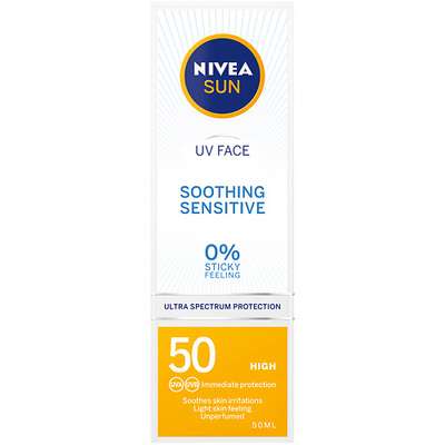 NIVEA Средство для лица для чувствительной кожи СЗФ 50+