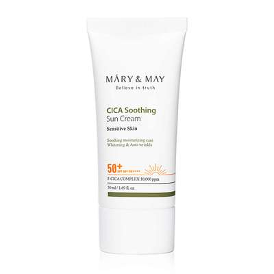 MARY&MAY Крем солнцезащитный увлажняющий CICA Soothing Sun Cream SPF50+ PA++++ 50