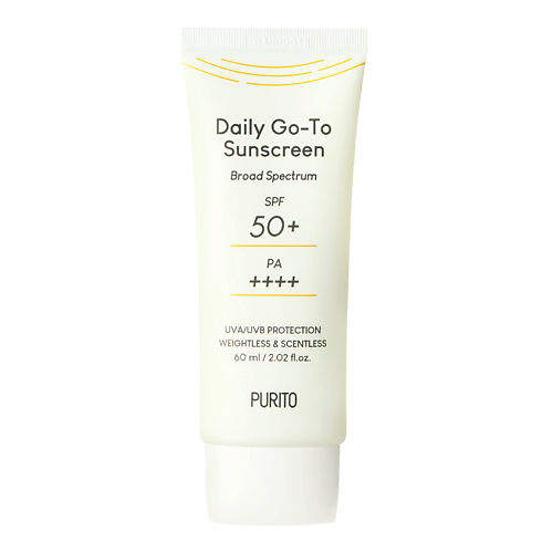 PURITO Cолнцезащитный крем для лица SPF 50+/PA++++ Daily Go-To Sunscreen 60