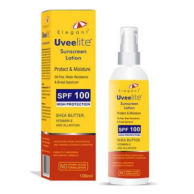 ELEGANT COSMED Солнцезащитный лосьон SPF 100 Uveelite 100