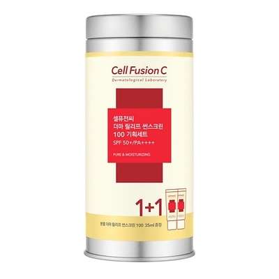 CELL FUSION C Набор Крем солнцезащитный 100 SPF50+ PA++++ восстанавливающий