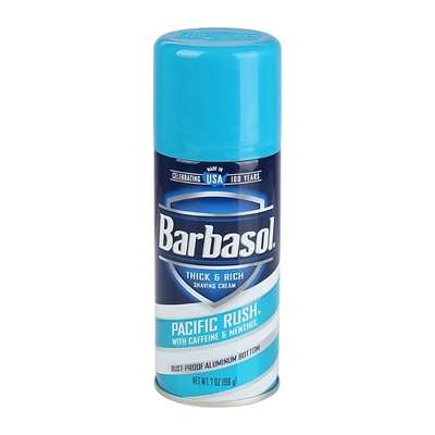 BARBASOL Крем-пена для бритья тонизирующая Barbasol Pacific Rush 198