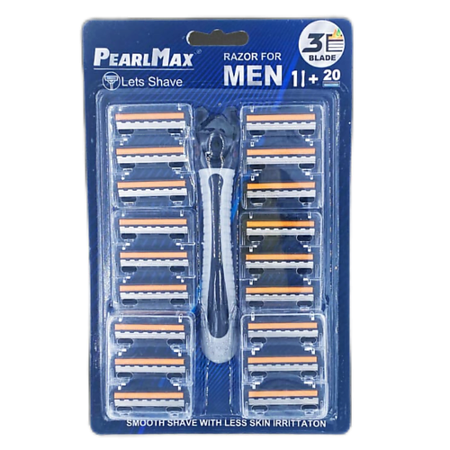 PEARLMAX Мужская бритва со сменными кассетами Lets Shave 1