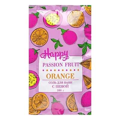 LABORATORY KATRIN Соль для ванн с пеной Happy Passion fruit & Orange 100