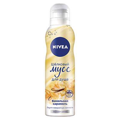 NIVEA Гель-мусс для душа шелковый Ванильная карамель