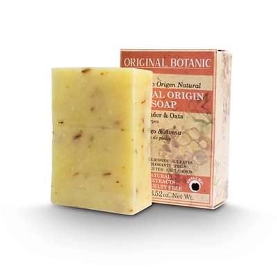 ORIGINAL BOTANIC Мыло кусковое натуральное Лаванда и Овес Natural Origin Solid Soap With Lavender & Oats