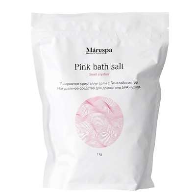 MARESPA Marespa Розовая гималайская соль для ванн мелкие кристаллы 1000