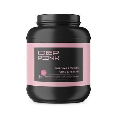 DEEP PINK Крымская морская розовая соль для ванн 7000