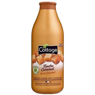 COTTAGE Увлажняющий гель для душа и пена для ванны 2 в 1 Moisturizing Shower Gel & Bath Milk – SWEET CARAMEL