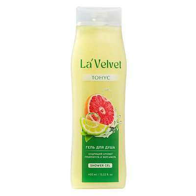 BEAUTY FOX Гель для душа La'Velvet Тонус, бодрящий аромат грейпфрута и бергамота 400