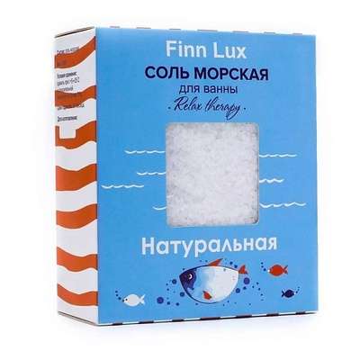 FINNLUX Соль для ванны морская "НАТУРАЛЬНАЯ" 1000