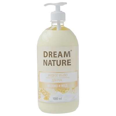 DREAM NATURE Жидкое мыло «Молоко и мед» 1000