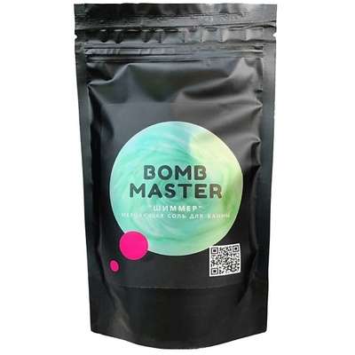 BOMB MASTER Шиммер - мерцающая соль для ванн, изумрудный 1