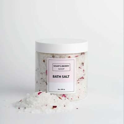 SOAPBERRYSHOP Ароматизированная соль с лепестками розы 500