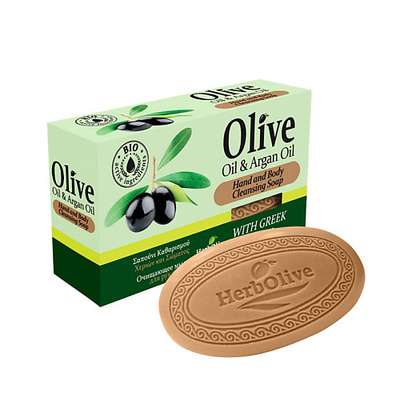 HERBOLIVE Оливковое мыло с маслом арганы 85